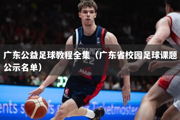 广东公益足球教程全集（广东省校园足球课题公示名单）