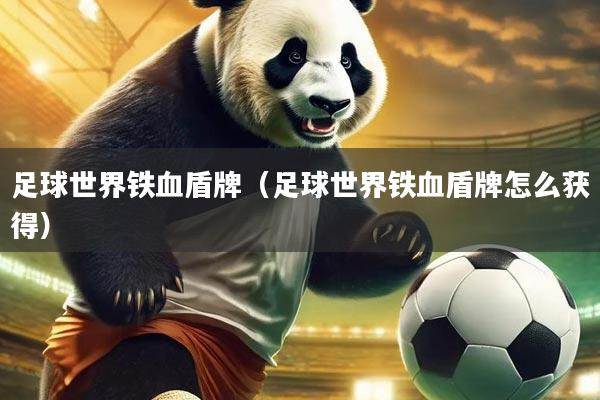 足球世界铁血盾牌（足球世界铁血盾牌怎么获得）